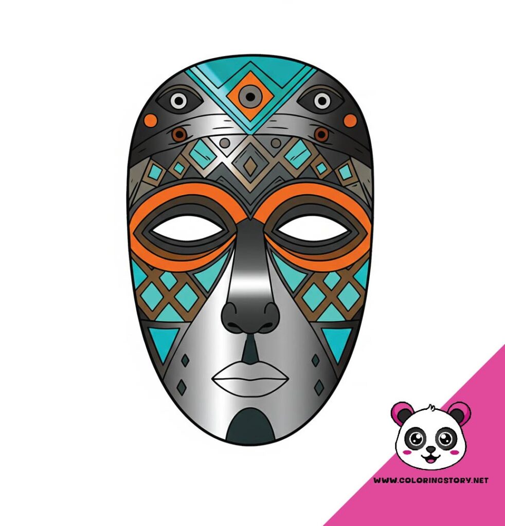 Amazigh Mask Coloring Book 6185000