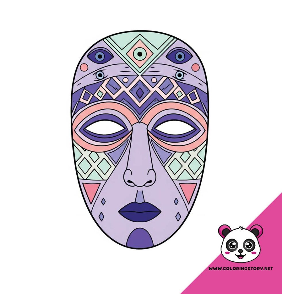 Amazigh Mask Coloring Book 6186000