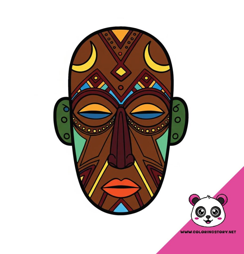 Amazigh Mask Coloring Book 6188000