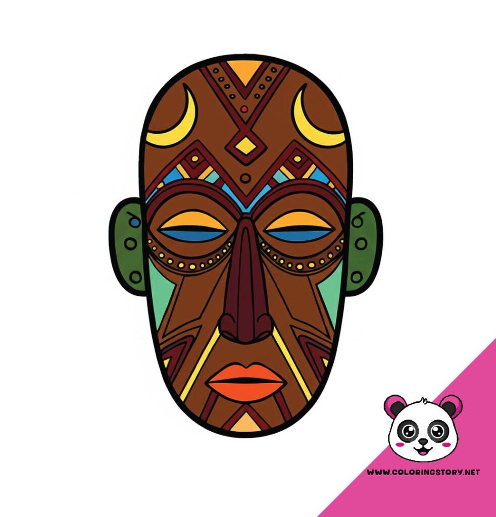 Amazigh Mask Coloring Book 6189000