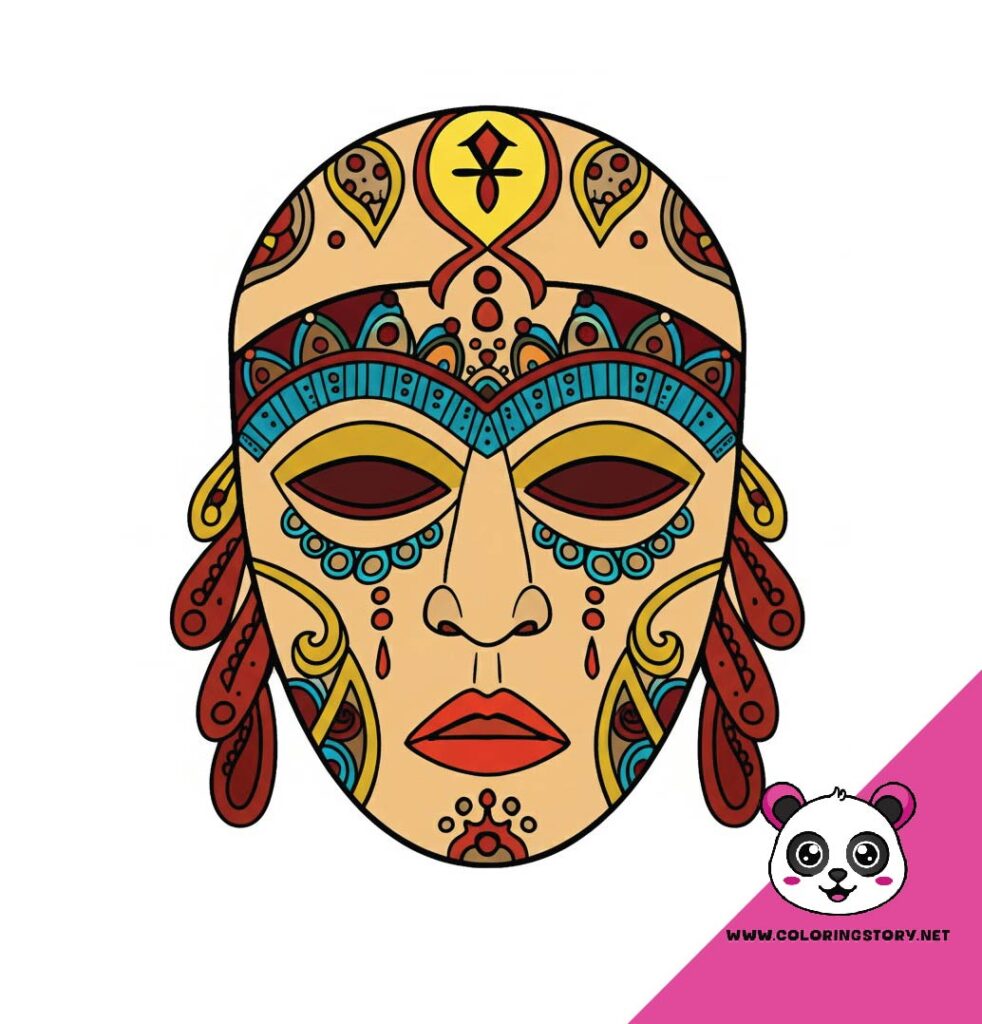 Amazigh Mask Coloring Book 6190000