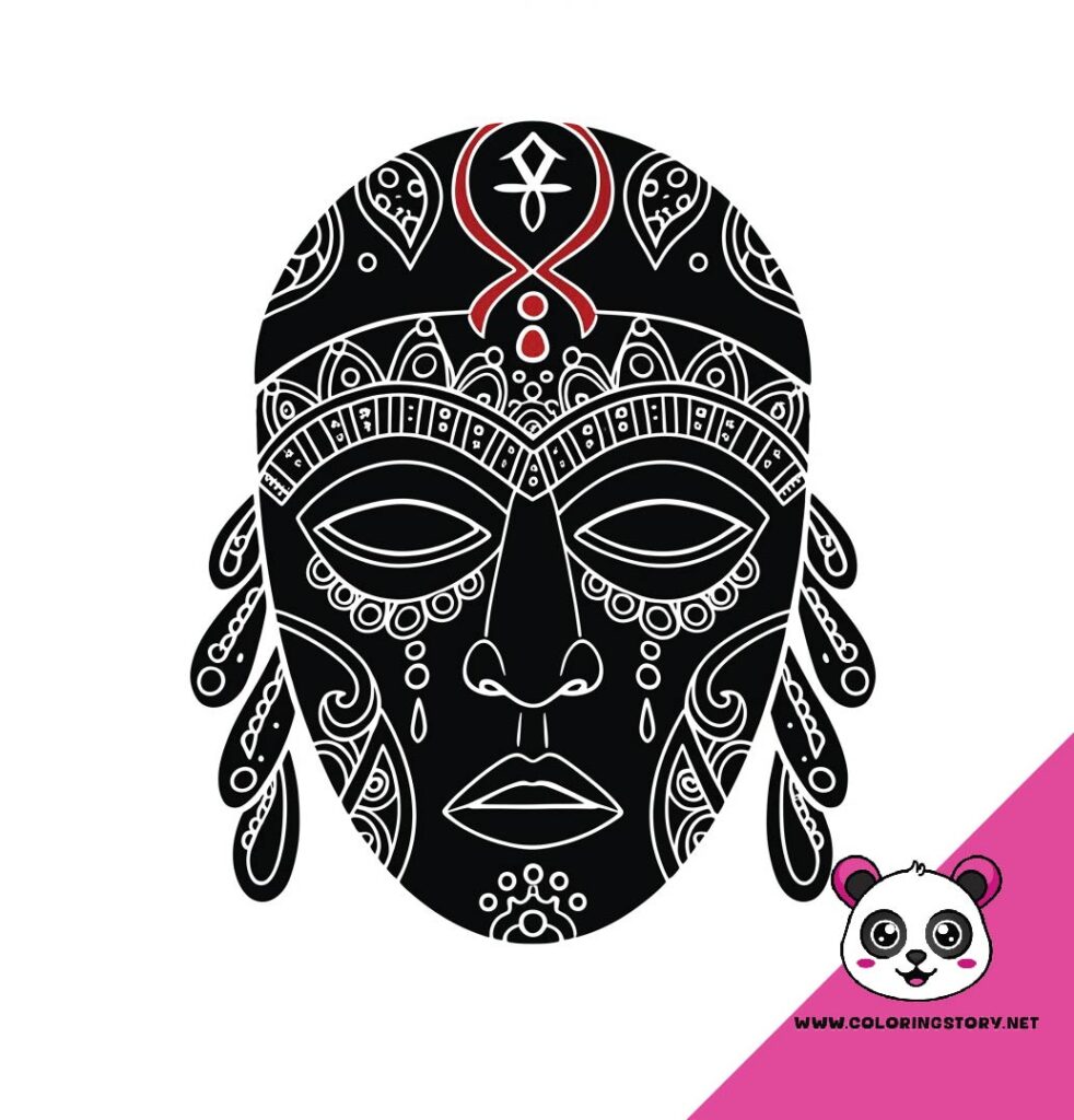 Amazigh Mask Coloring Book 6191000