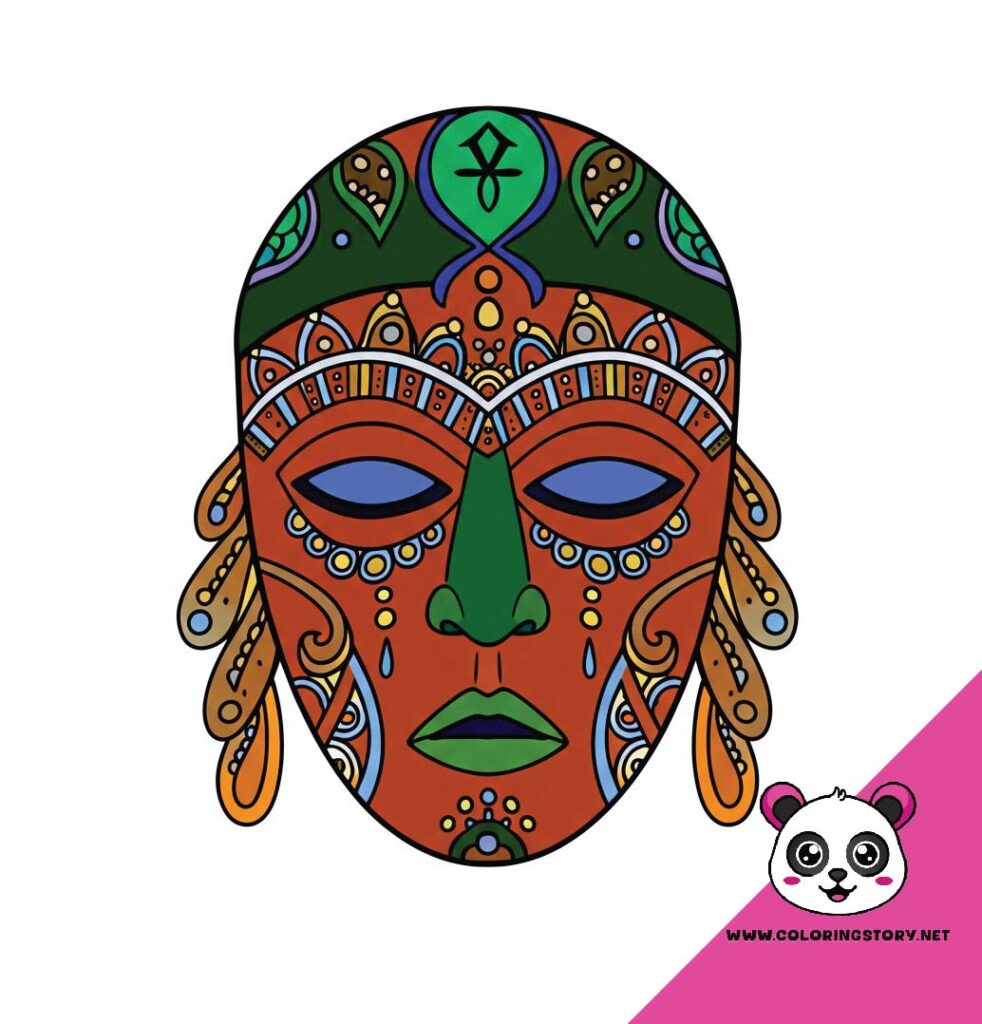 Amazigh Mask Coloring Book 6192000