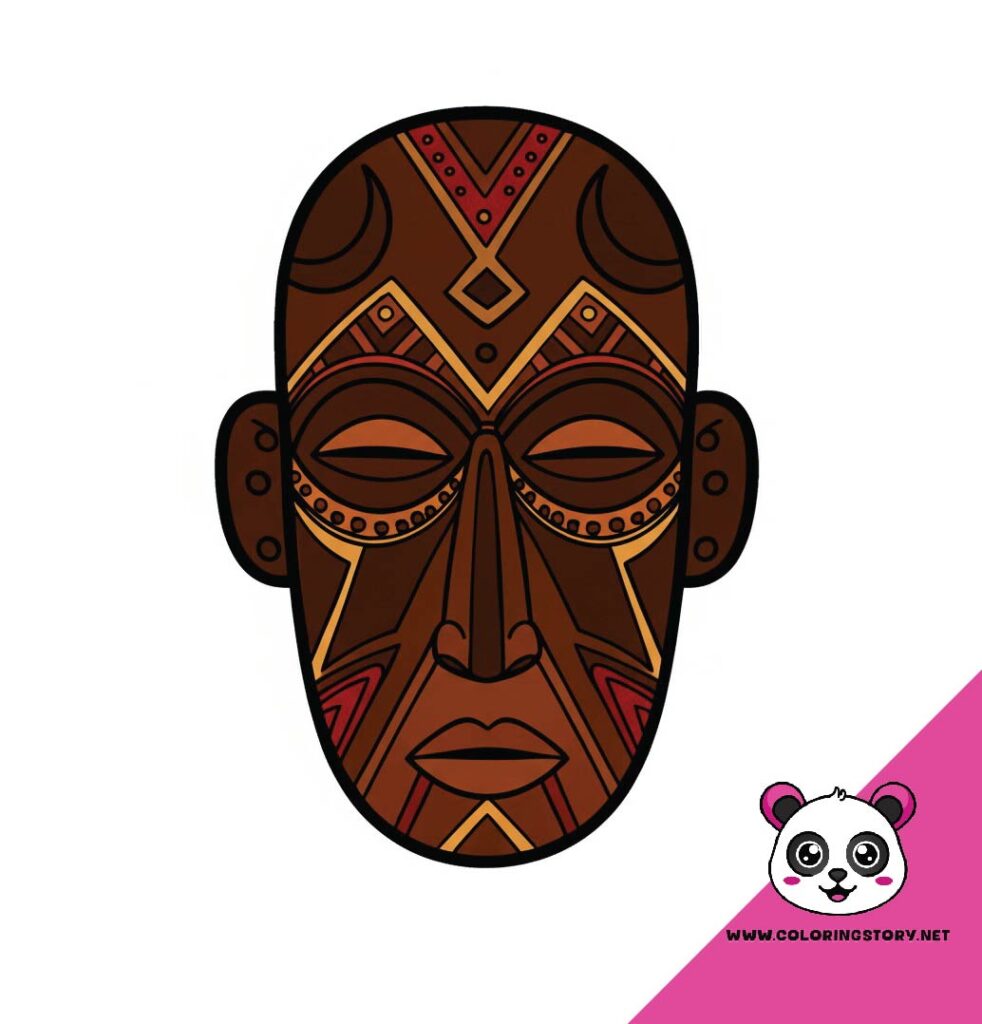 Amazigh Mask Coloring Book 6193000