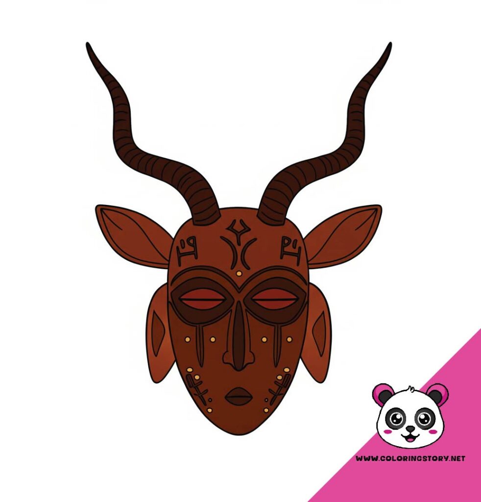 Amazigh Mask Coloring Book 6195000
