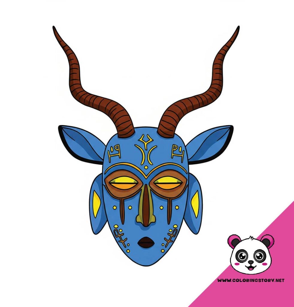Amazigh Mask Coloring Book 6197000