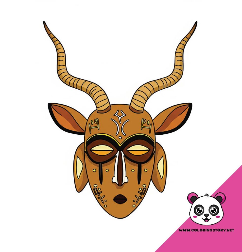 Amazigh Mask Coloring Book 6198000
