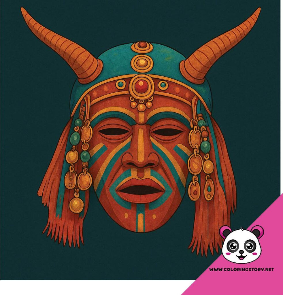 Amazigh Mask Coloring Book 6199000