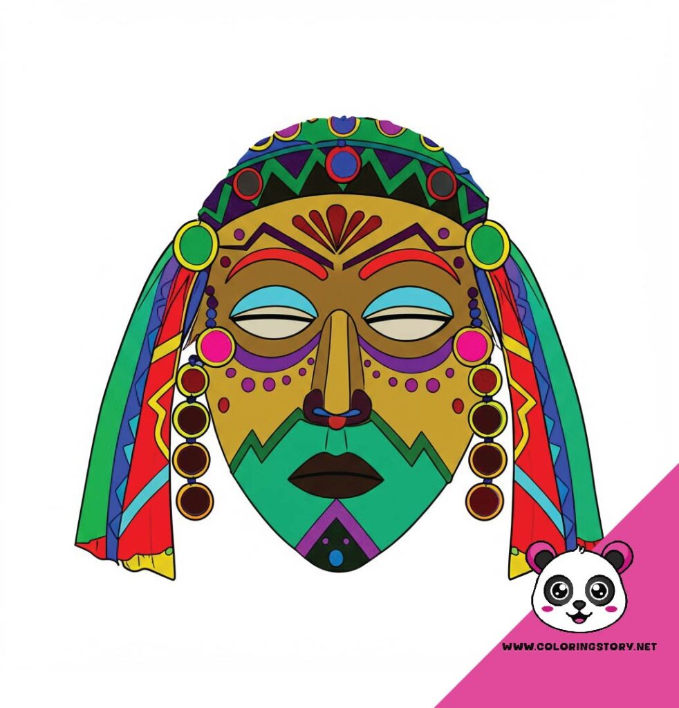 Amazigh Mask Coloring Book 6206000