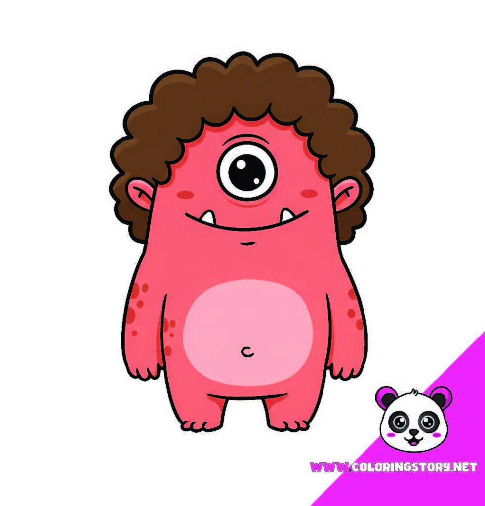 Cute Monsters Coloring Book0010009