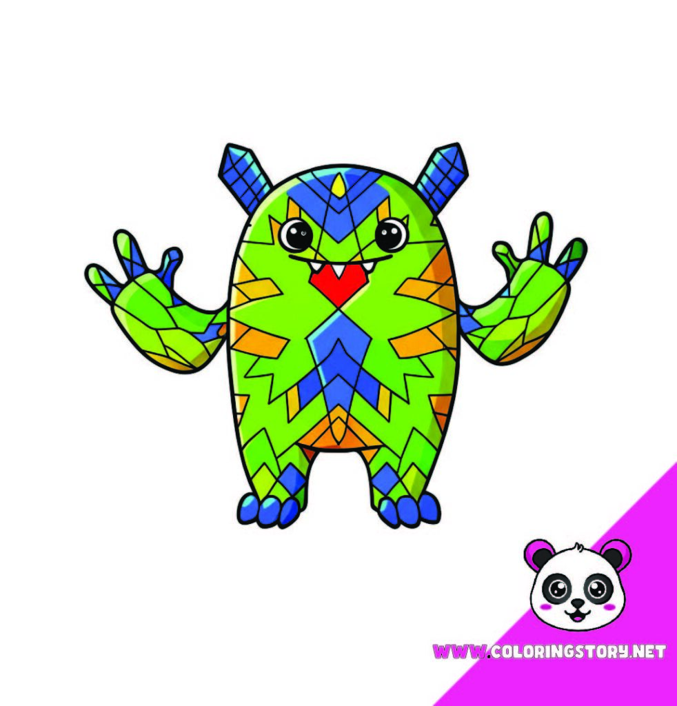 Cute Monsters Coloring Book004000
