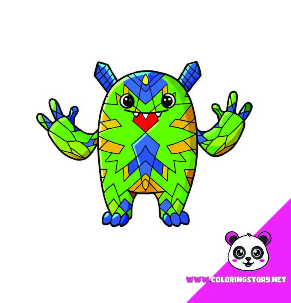 Cute Monsters Coloring Book005000