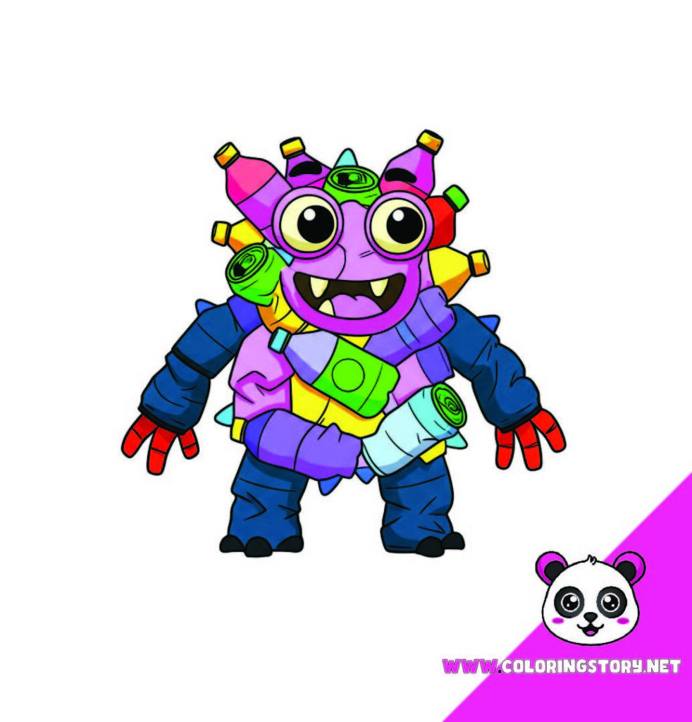 Cute Monsters Coloring Book010000