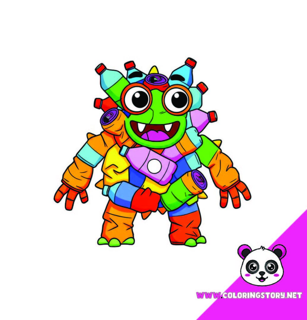 Cute Monsters Coloring Book013000