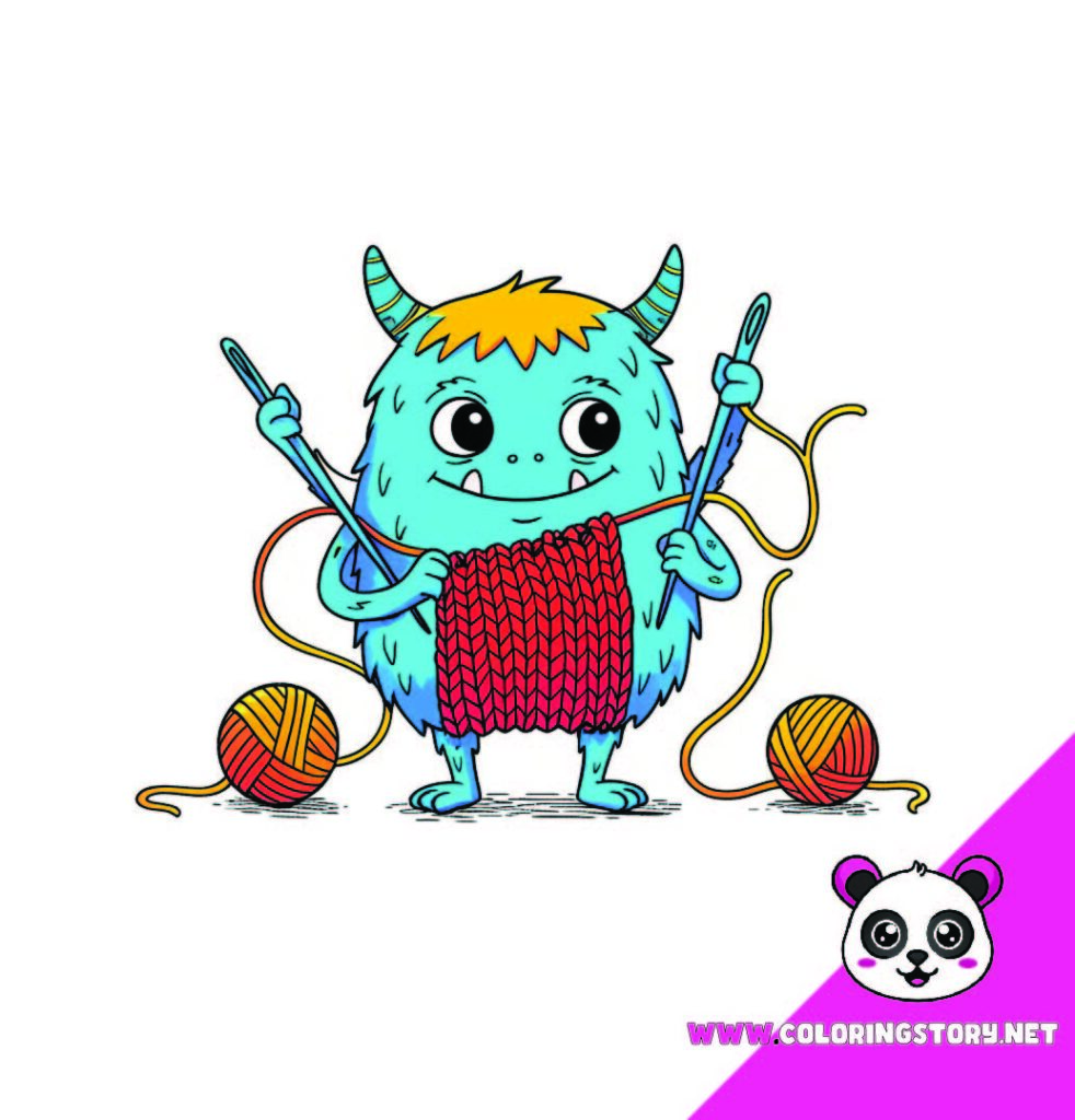 Cute Monsters Coloring Book026000