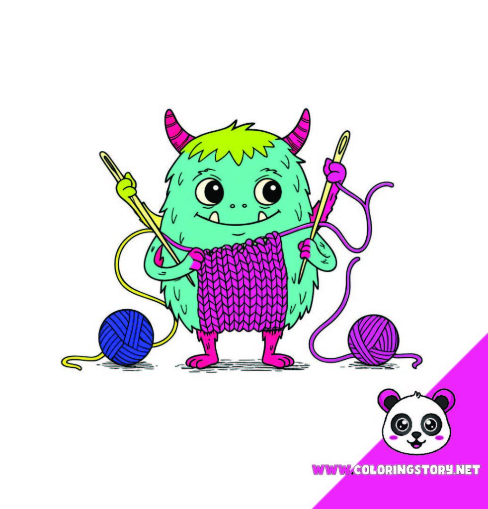 Cute Monsters Coloring Book027000