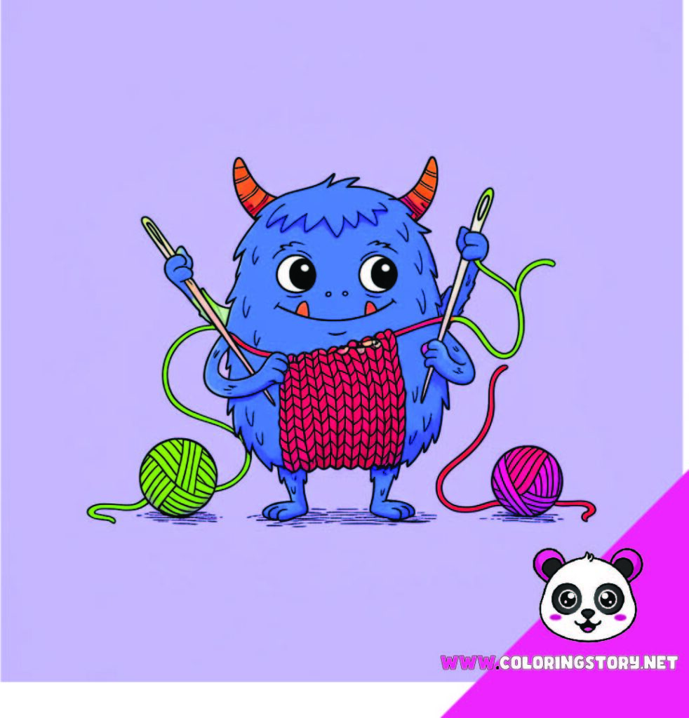 Cute Monsters Coloring Book028000