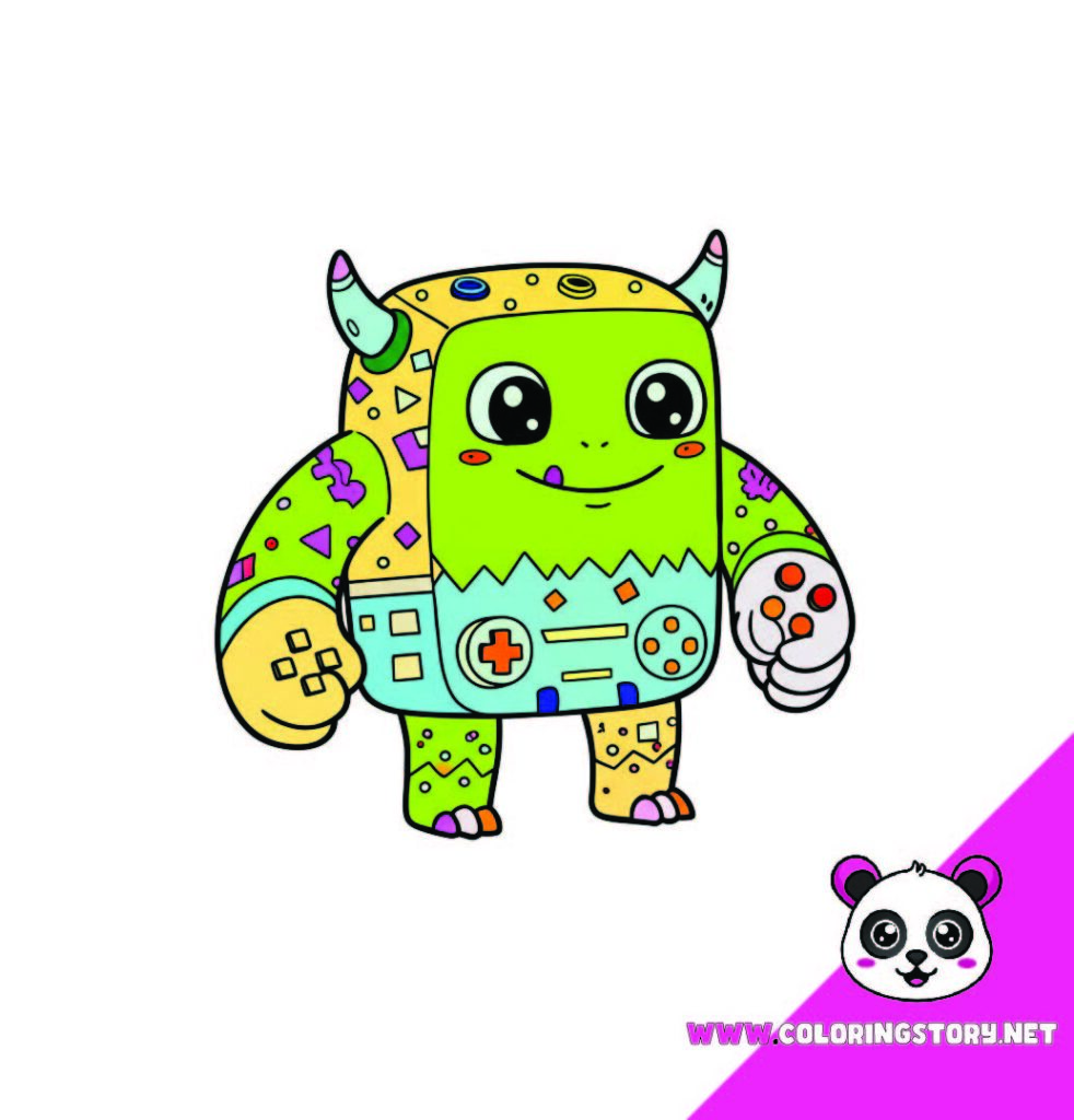Cute Monsters Coloring Book048000