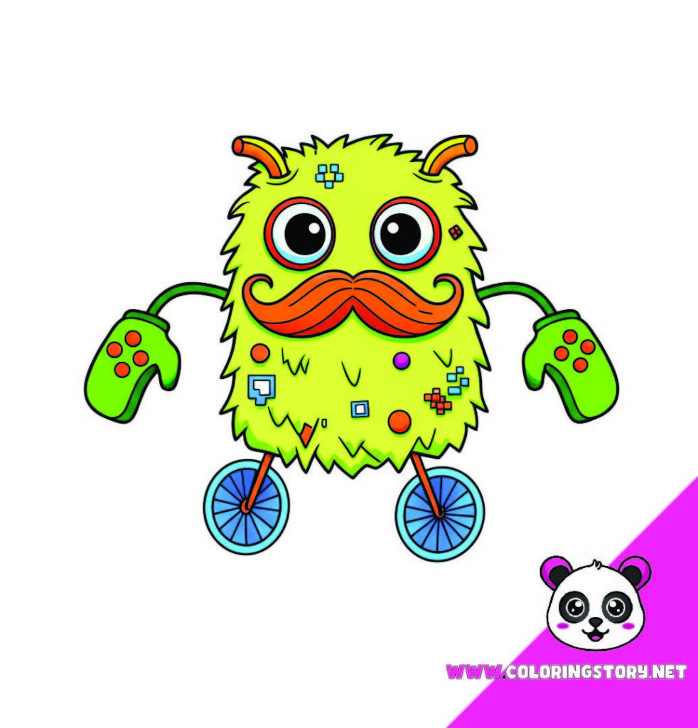 Cute Monsters Coloring Book060000