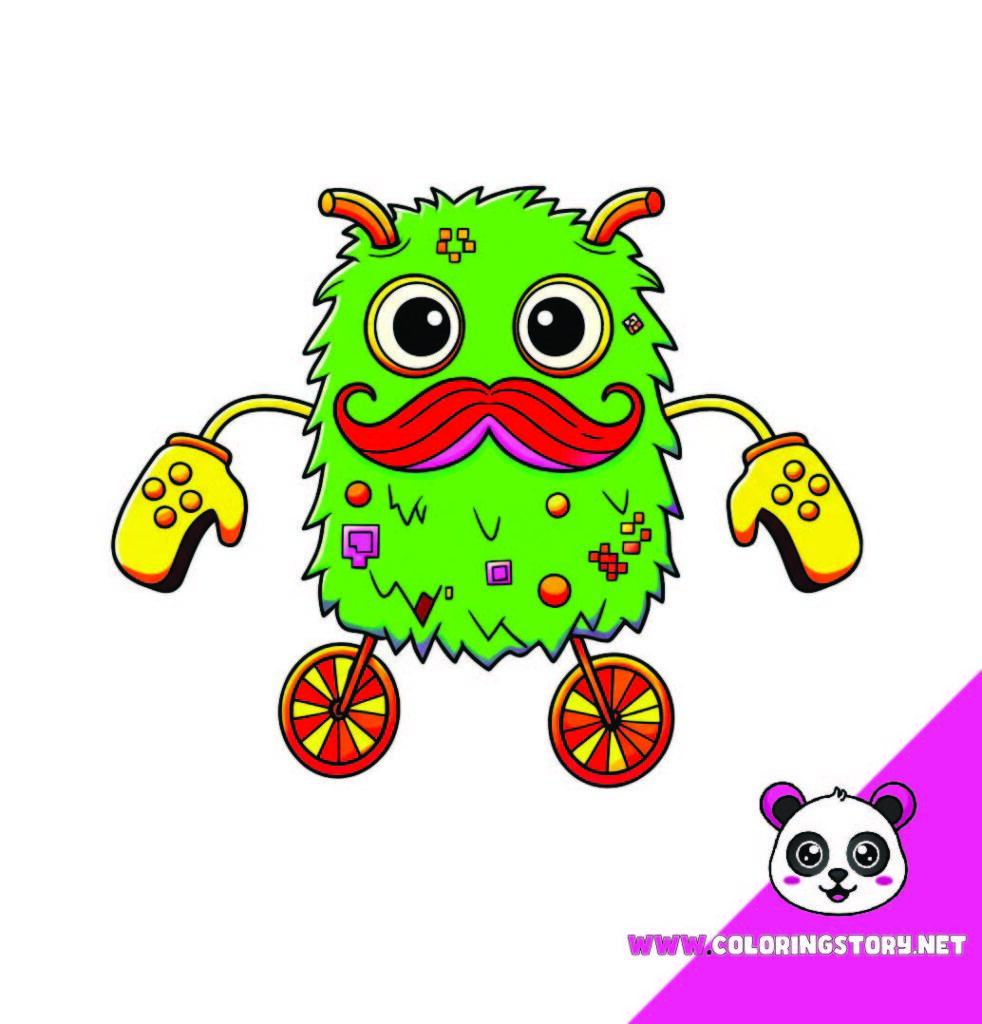 Cute Monsters Coloring Book061000
