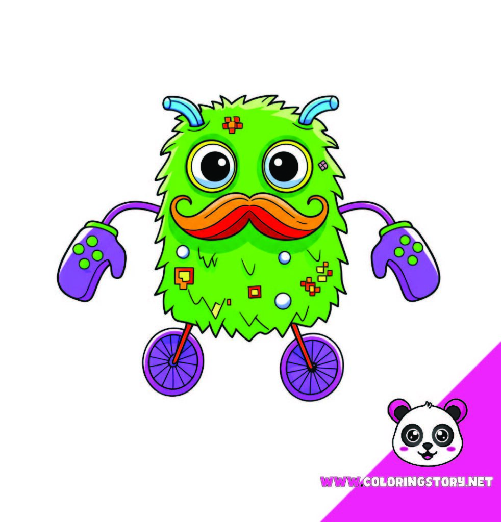Cute Monsters Coloring Book062000