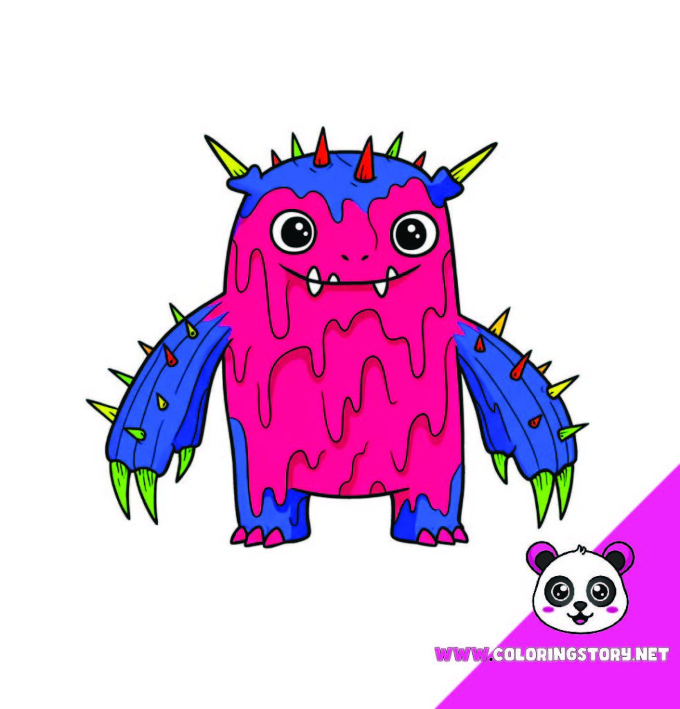 Cute Monsters Coloring Book066000