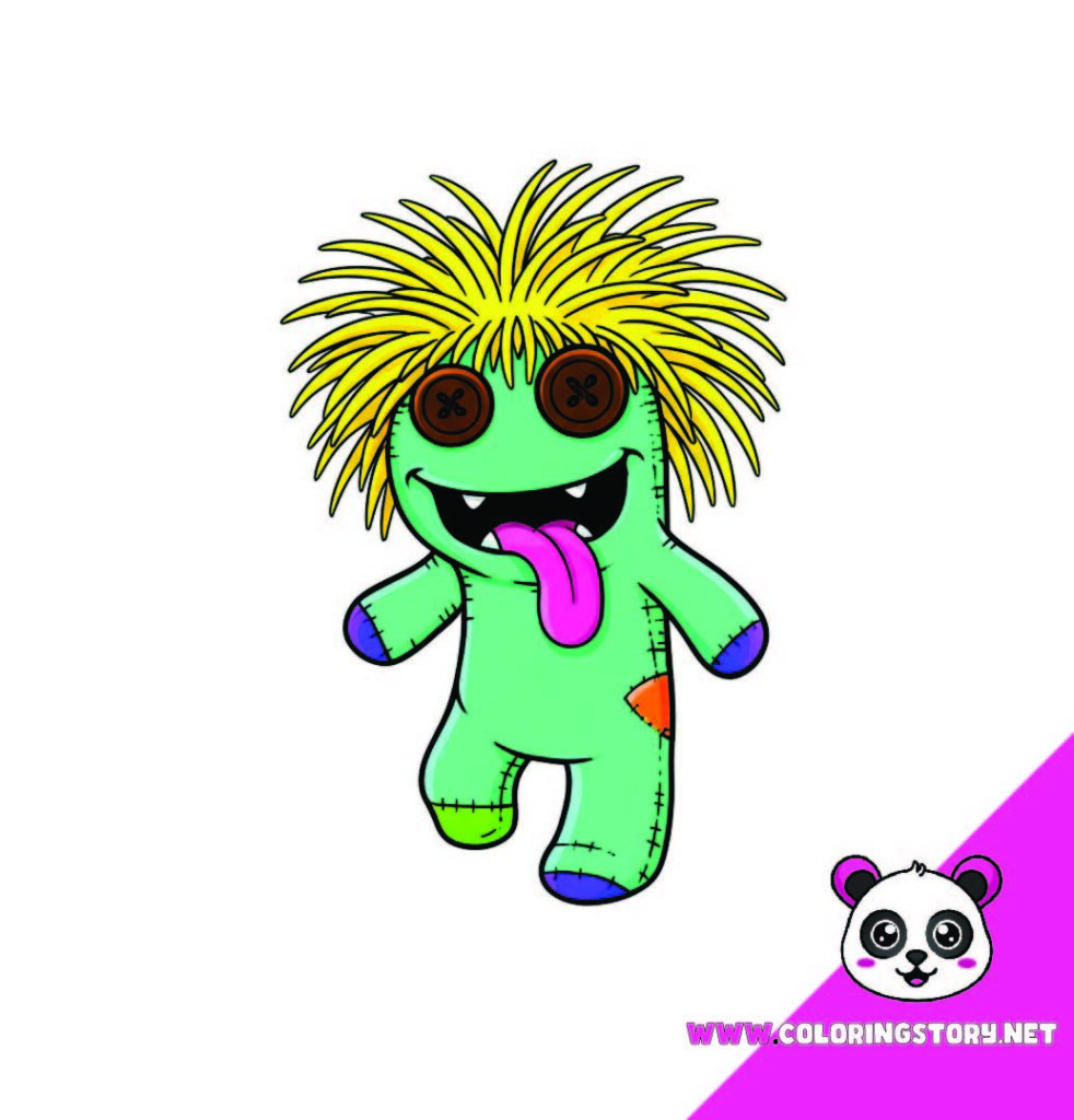 Cute Monsters Coloring Book070000