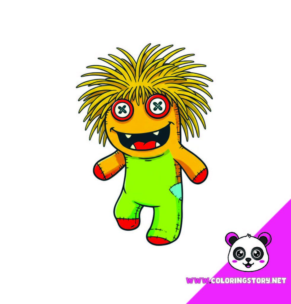 Cute Monsters Coloring Book071000