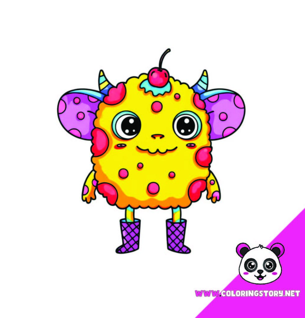 Cute Monsters Coloring Book072000