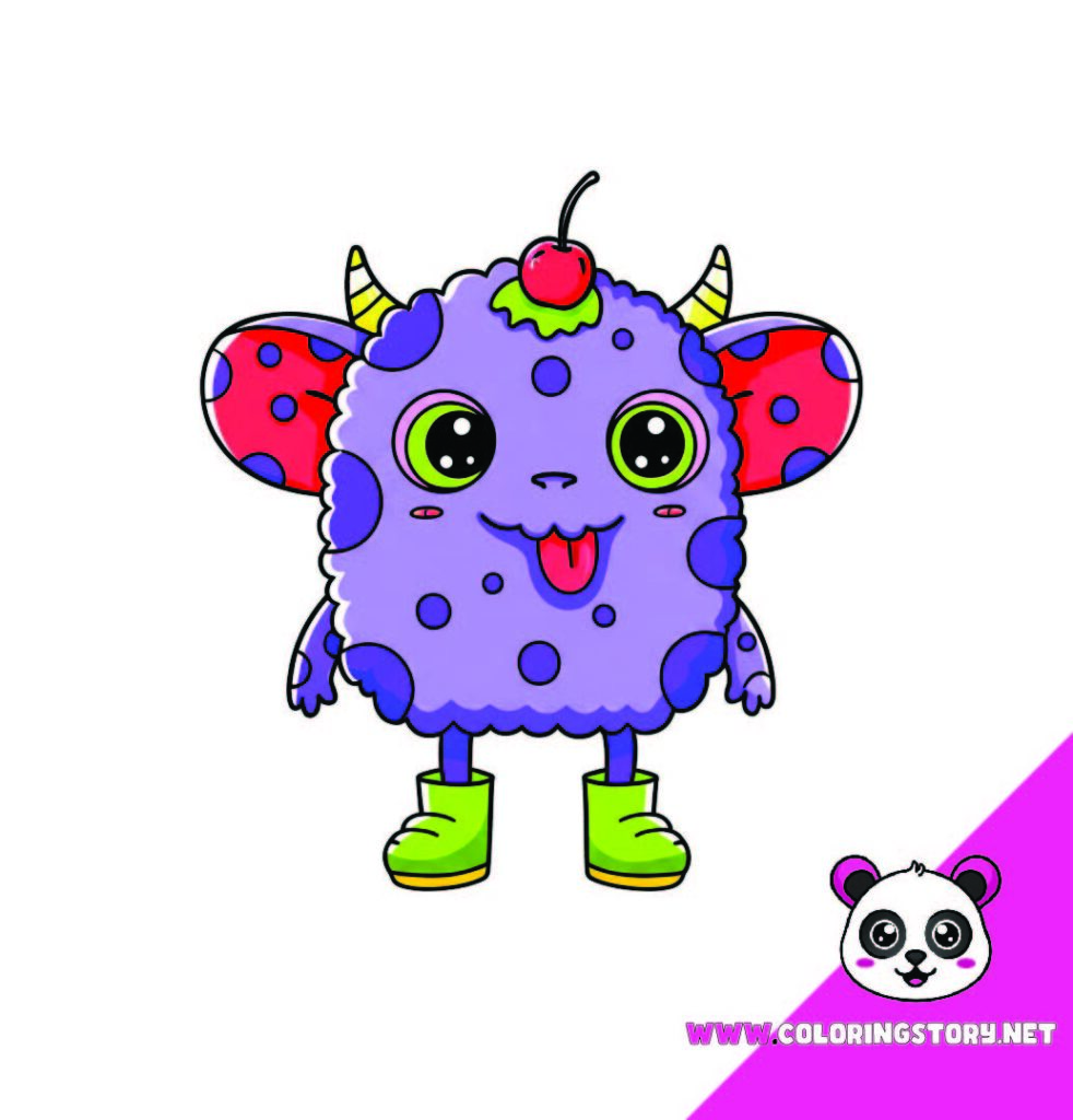 Cute Monsters Coloring Book073000