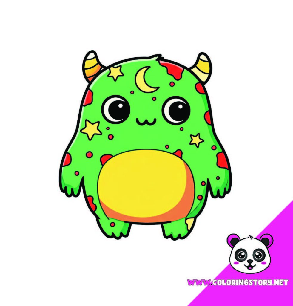 Cute Monsters Coloring Book074000