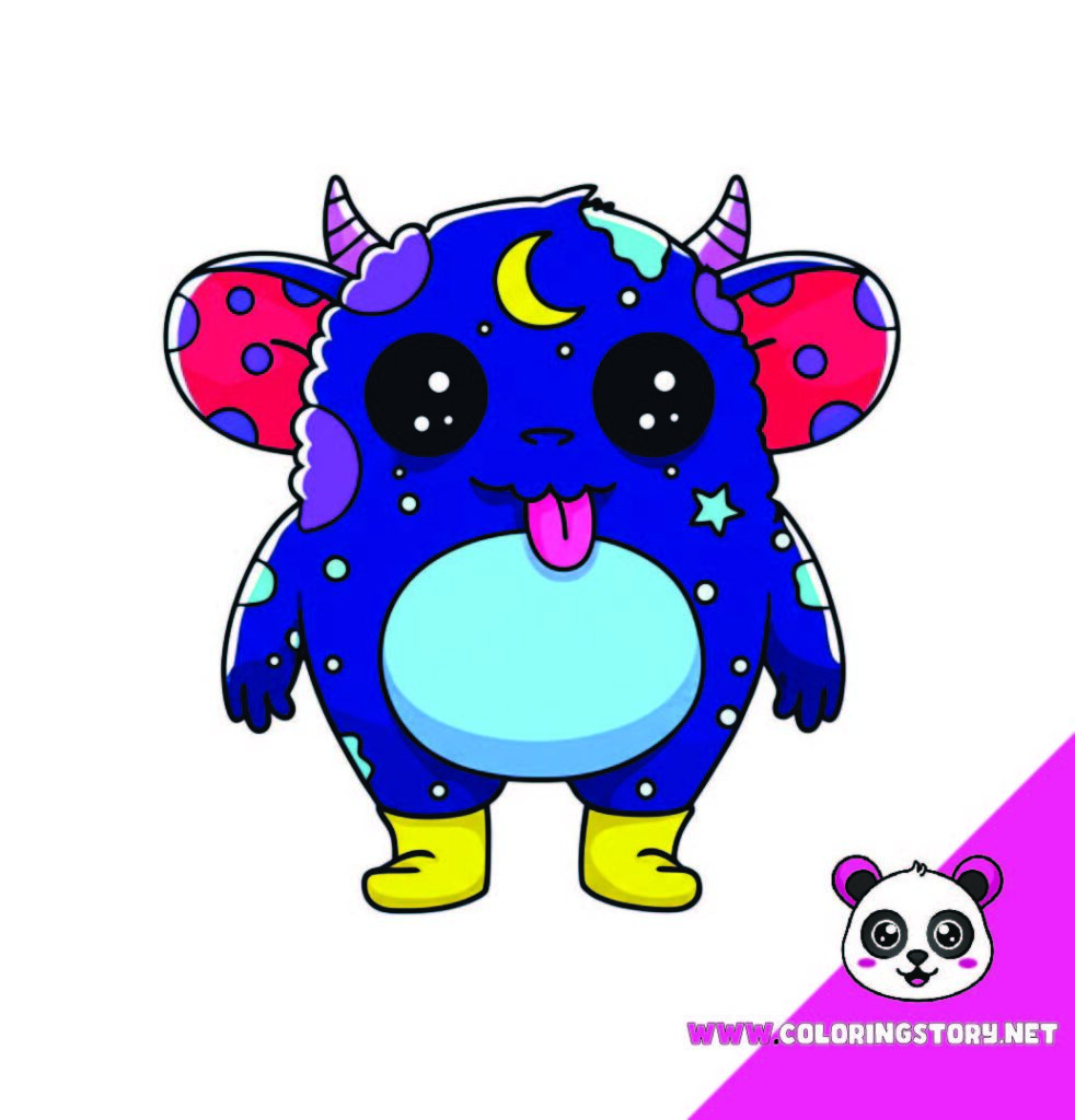 Cute Monsters Coloring Book077000