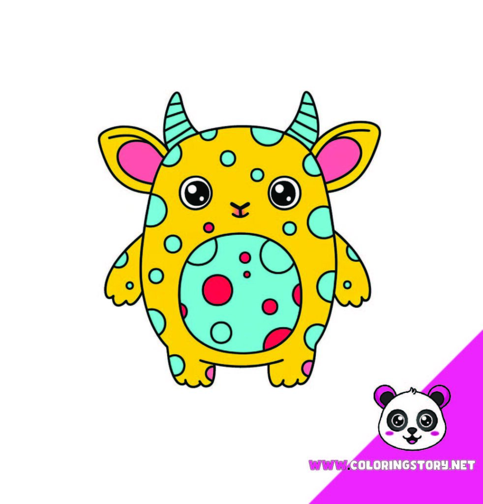Cute Monsters Coloring Book081000