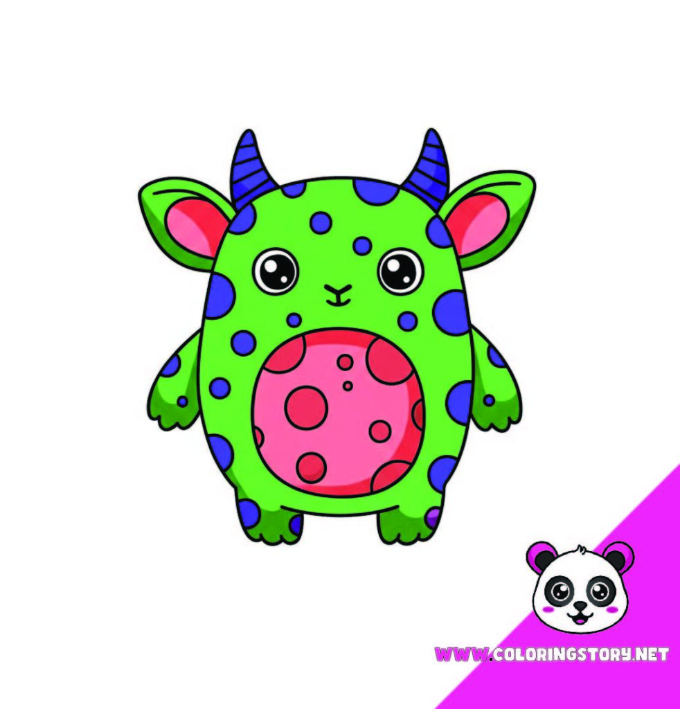 Cute Monsters Coloring Book082000