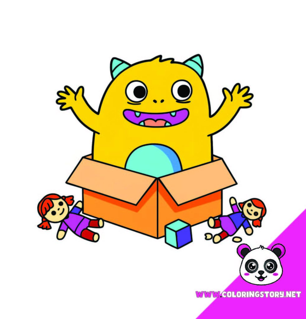 Cute Monsters Coloring Book084000