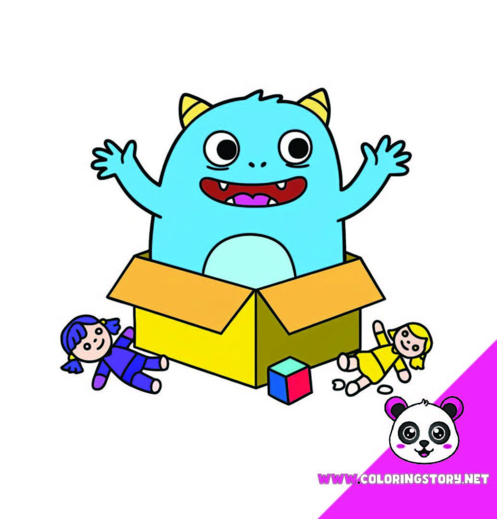 Cute Monsters Coloring Book085000