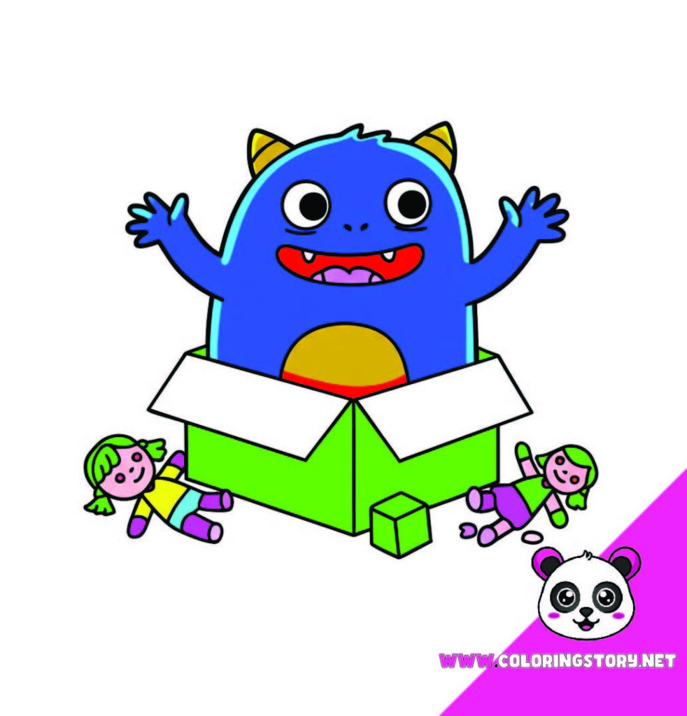 Cute Monsters Coloring Book086000