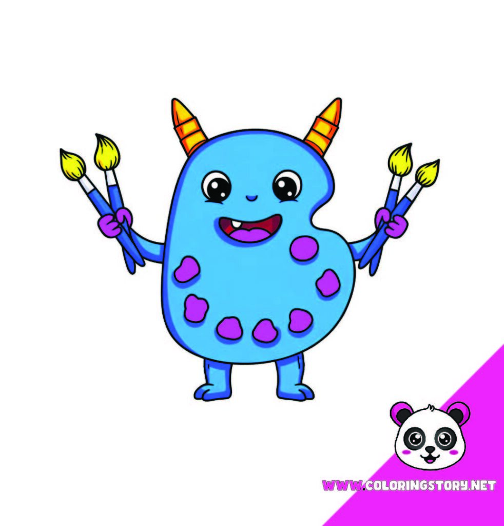 Cute Monsters Coloring Book093000