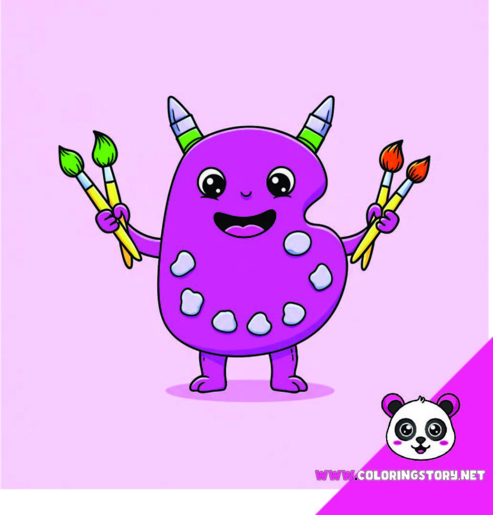 Cute Monsters Coloring Book094000
