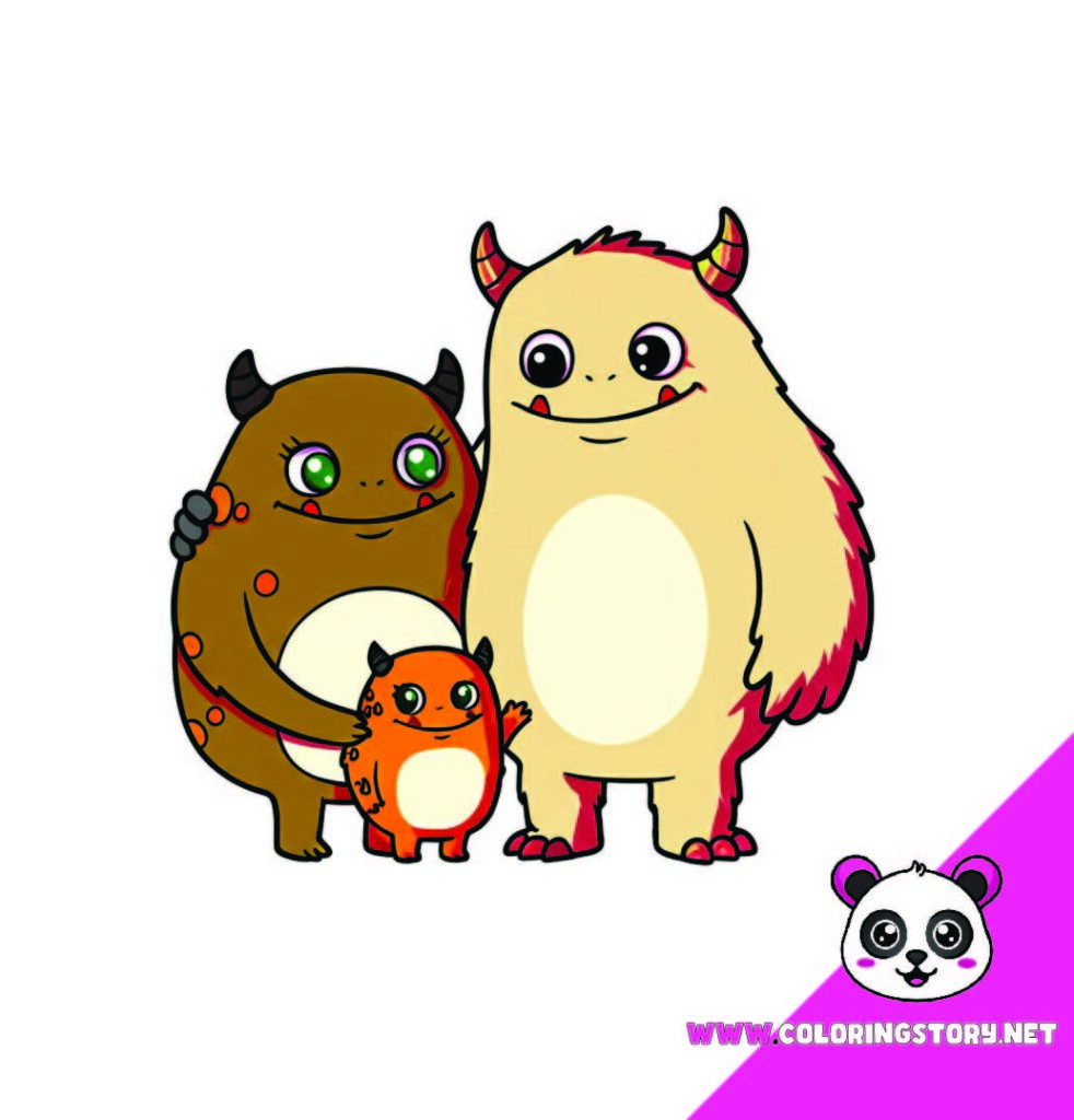 Cute Monsters Coloring Book095000