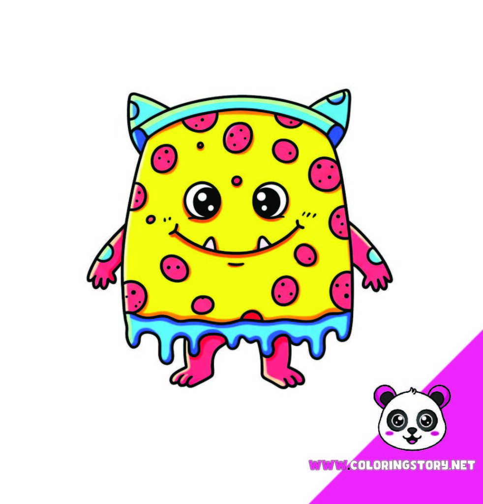 Cute Monsters Coloring Book121000