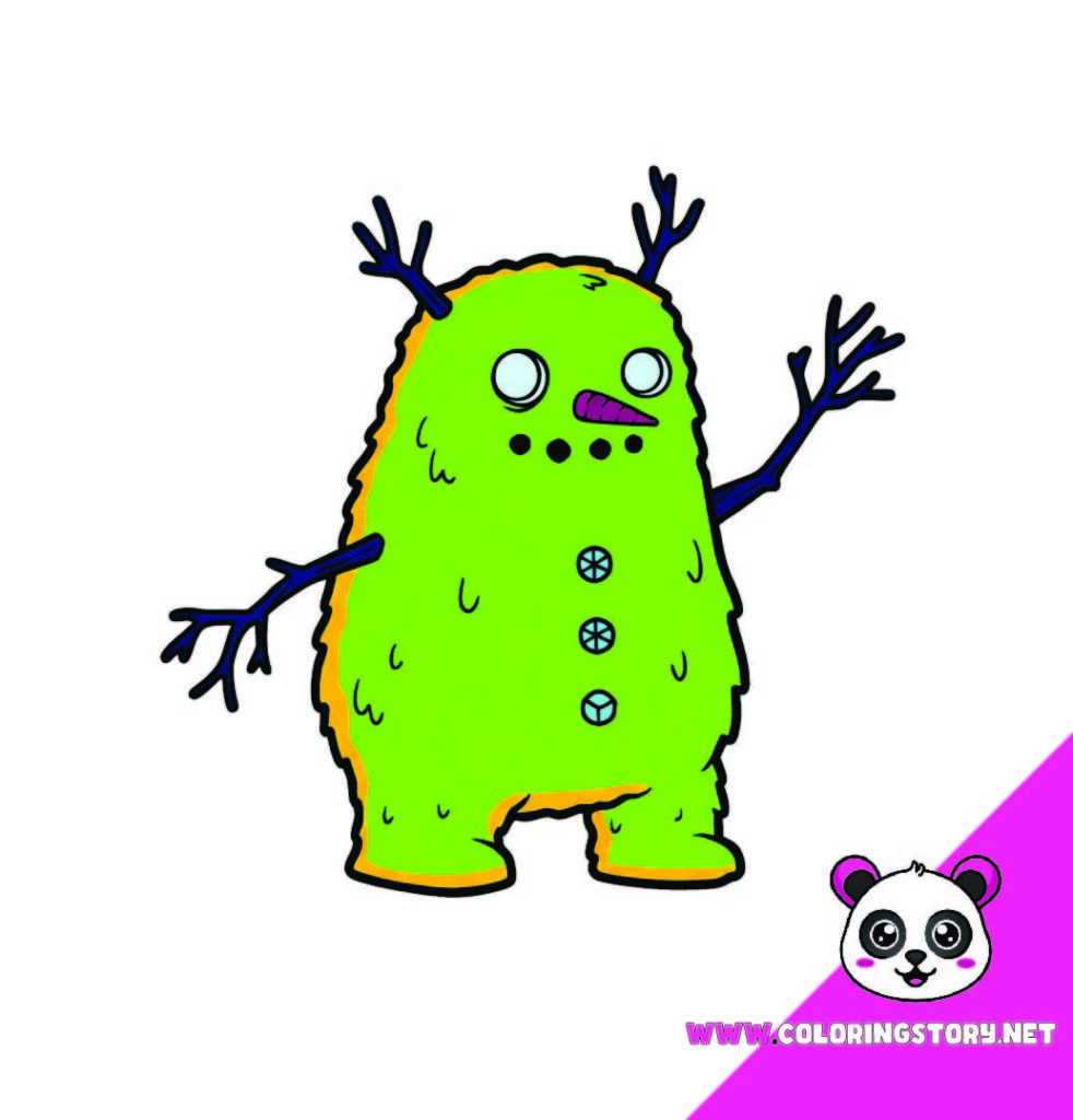 Cute Monsters Coloring Book125000