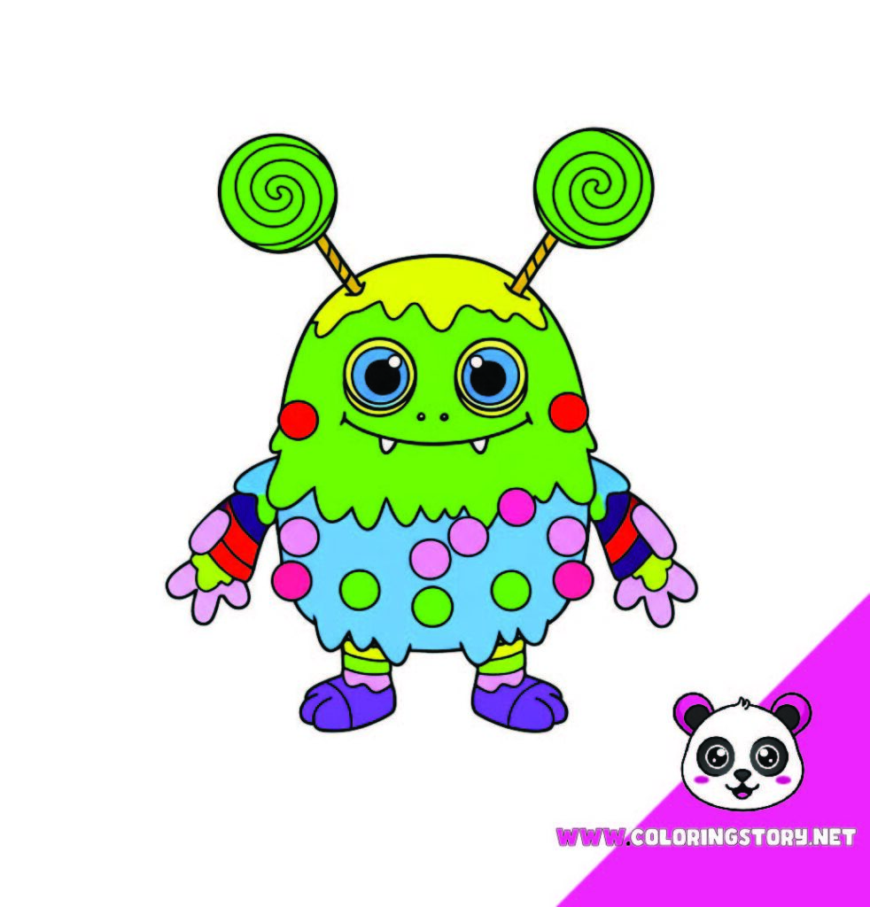 Cute Monsters Coloring Book150000