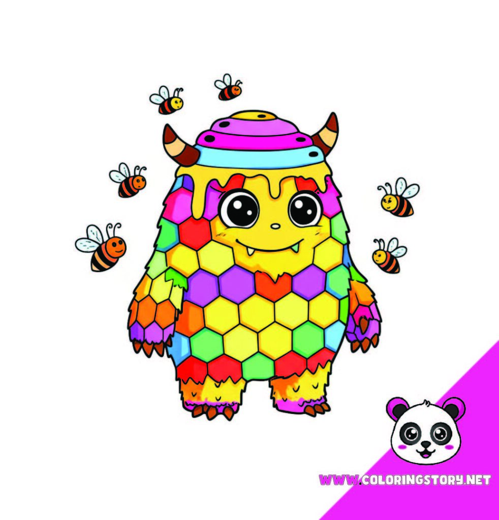 Cute Monsters Coloring Book160000