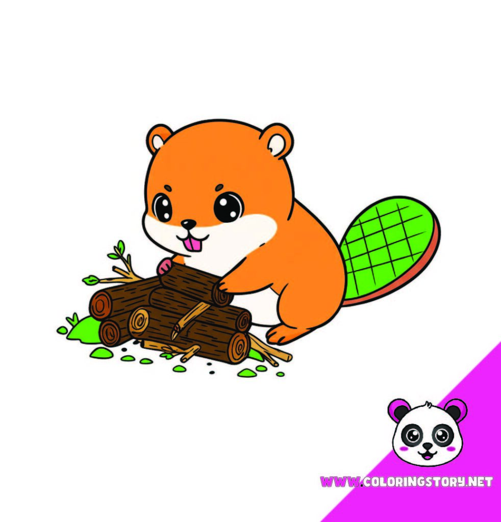 cute animals coloring book 028000