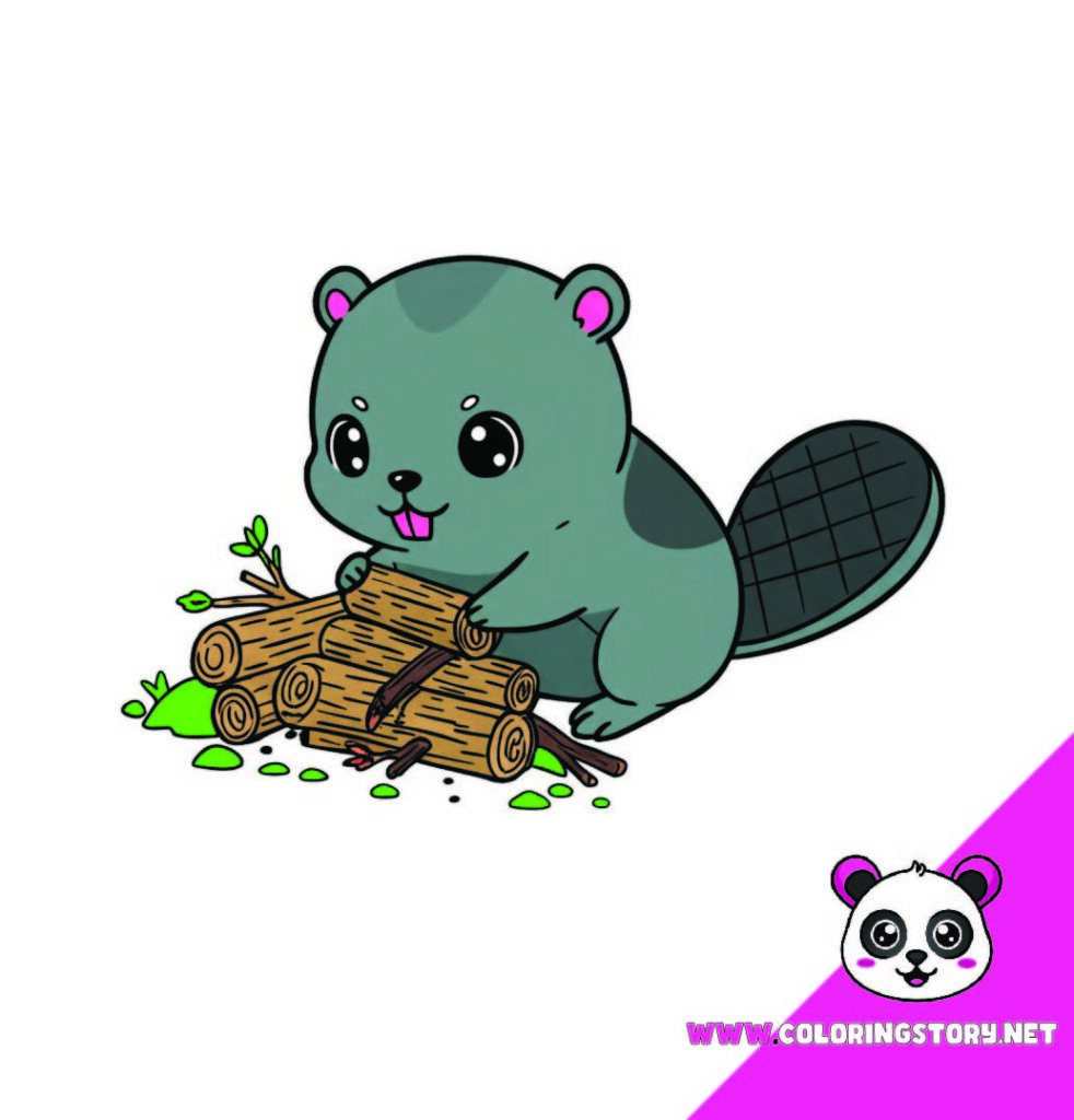 cute animals coloring book 030000