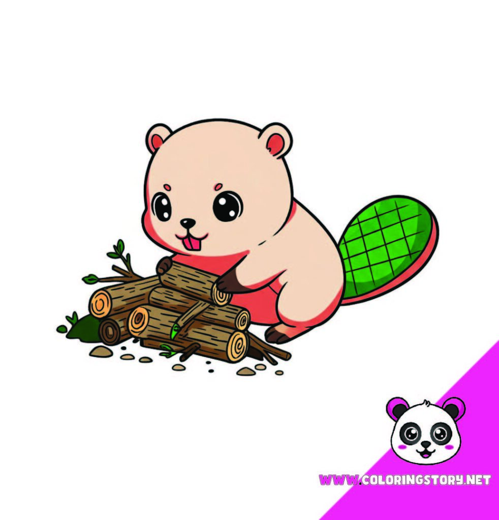 cute animals coloring book 034000