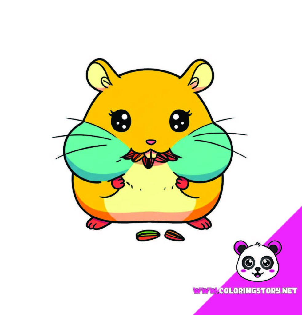cute animals coloring book 074000